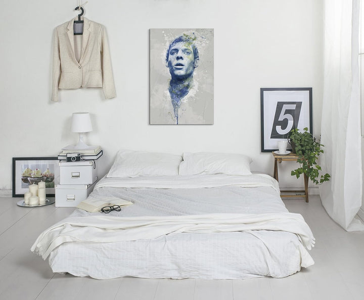 Frankenstein Penny Dreadful Aqua 90x60cm - Splash Art Paul Sinus Wandbild auf Leinwand - Malerei, Ku