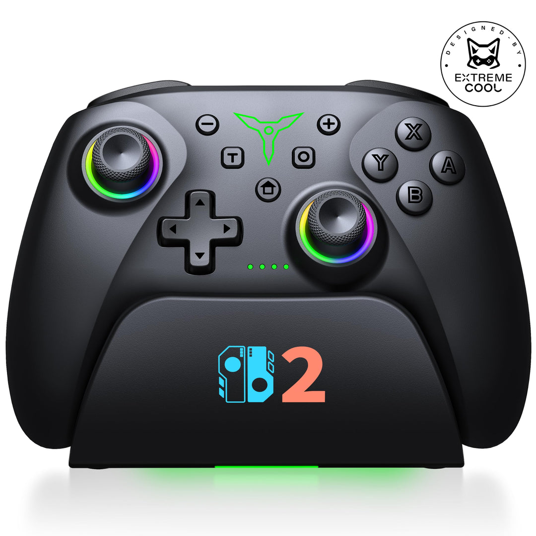 Switch 2 Controller für Switch/OLED/Lite,RGB Lichteffekte Programmierung Pro Controller Wireless mit