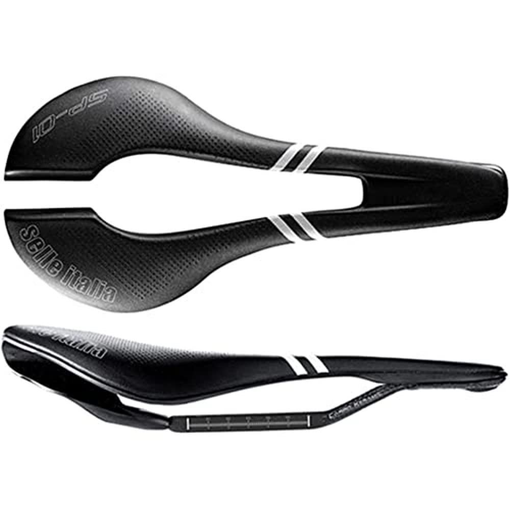Selle Italia - SP-01 Rennrad-Sattel-Boost-Kit Carbonium Superflow, Schiene Carbon/Keramic Ø7x9, Kurz