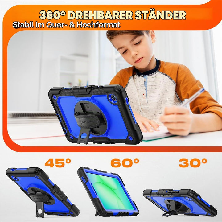 SEYMAC stock Hülle für Samsung Galaxy Tab A11/A9 8,7 Zoll 2025/2023, Stossfeste Hülle mit Displaysch