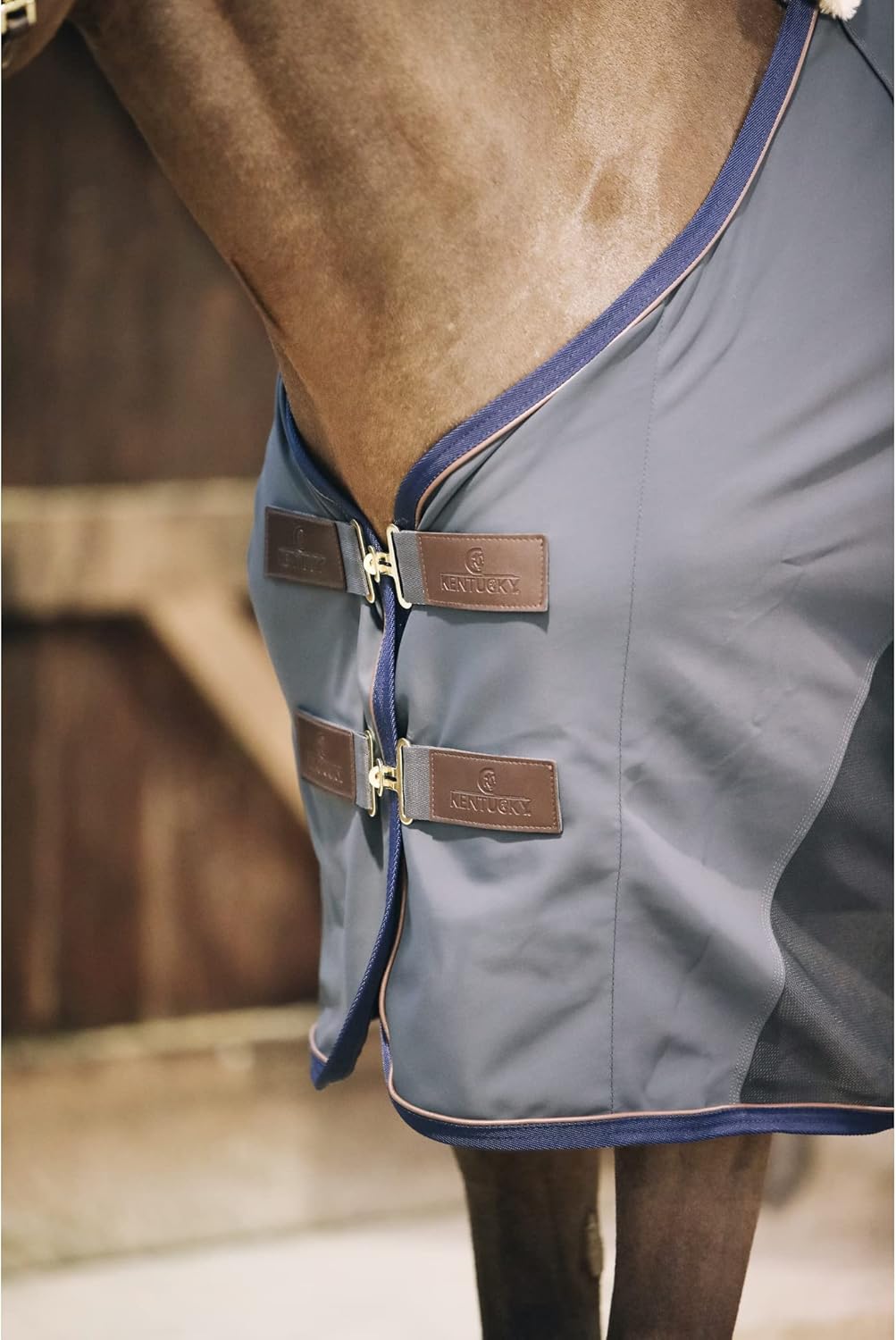 Kentucky Horsewear Softshell Abschwitzdecke, Grösse:160, Farbe:grau 160 Grau, 160 Grau