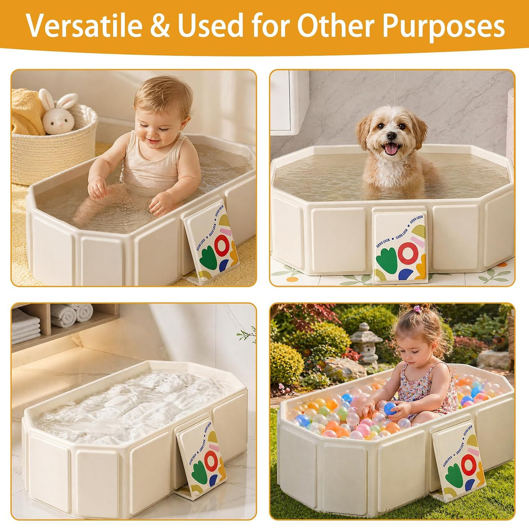 Faltbare Kinderbadewanne – Multifunktionale Badewanne für Dusche, platzsparend und tragbar, ideal fü