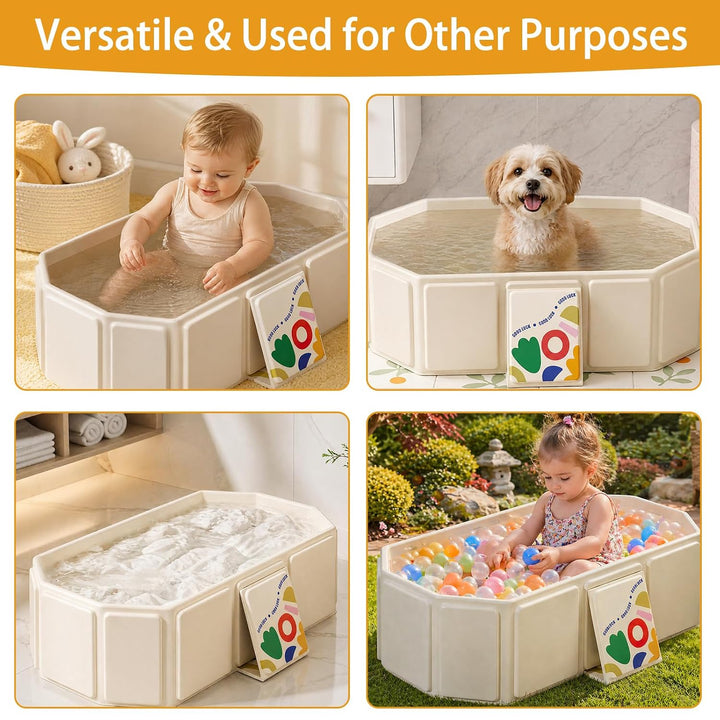 Faltbare Kinderbadewanne – Multifunktionale Badewanne für Dusche, platzsparend und tragbar, ideal fü