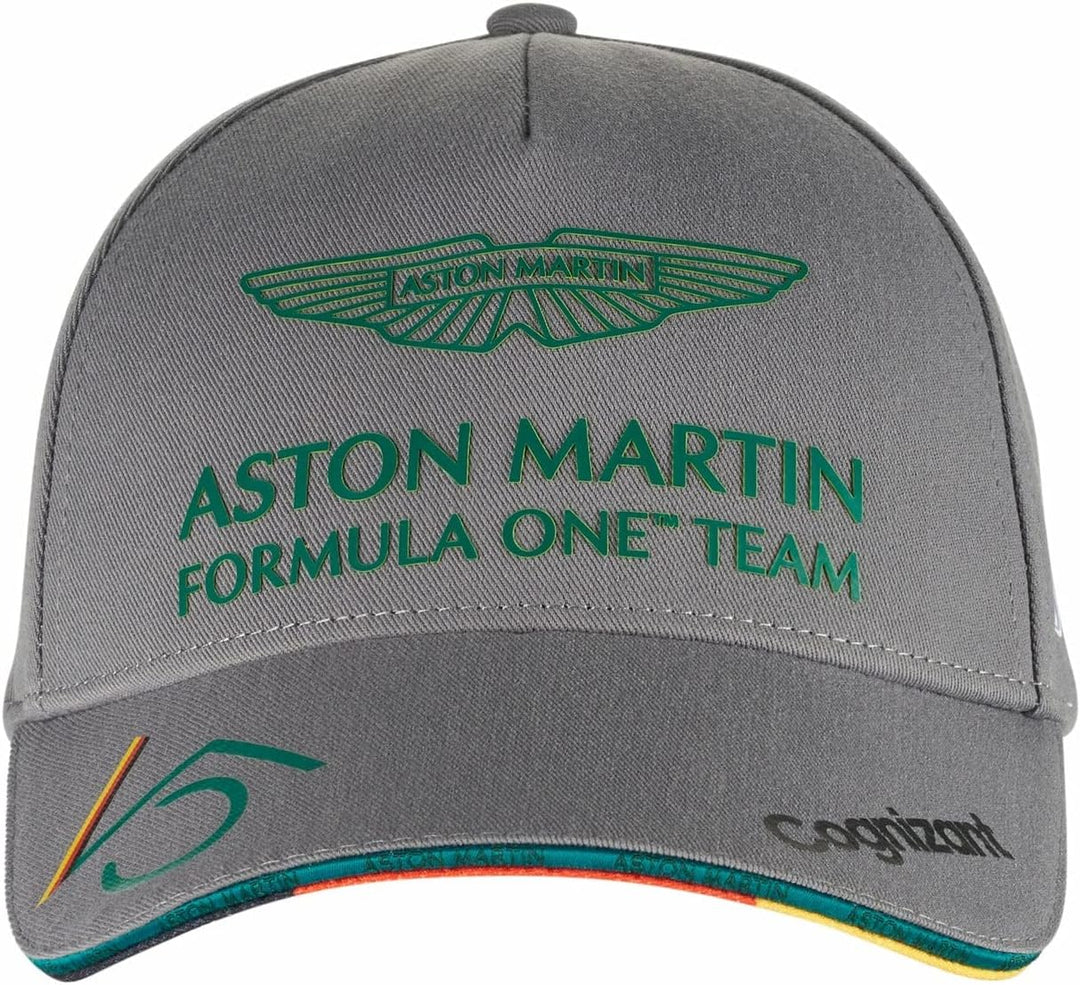 F1 Aston Martin Cognizant Team Sebastian Vettel Driver Cap Erwachsenengrösse, Grau