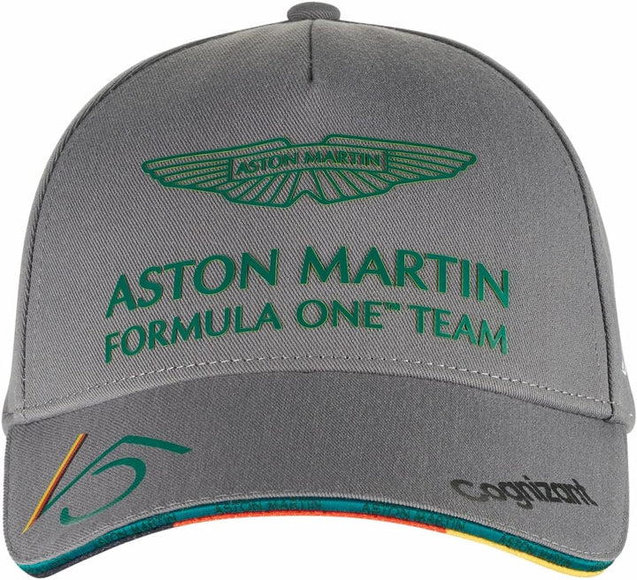 F1 Aston Martin Cognizant Team Sebastian Vettel Driver Cap Erwachsenengrösse, Grau