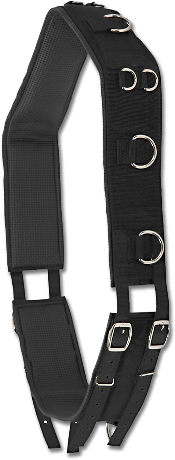 WALDHAUSEN Longiergurt Nylon Schwarz Pony, Schwarz Pony