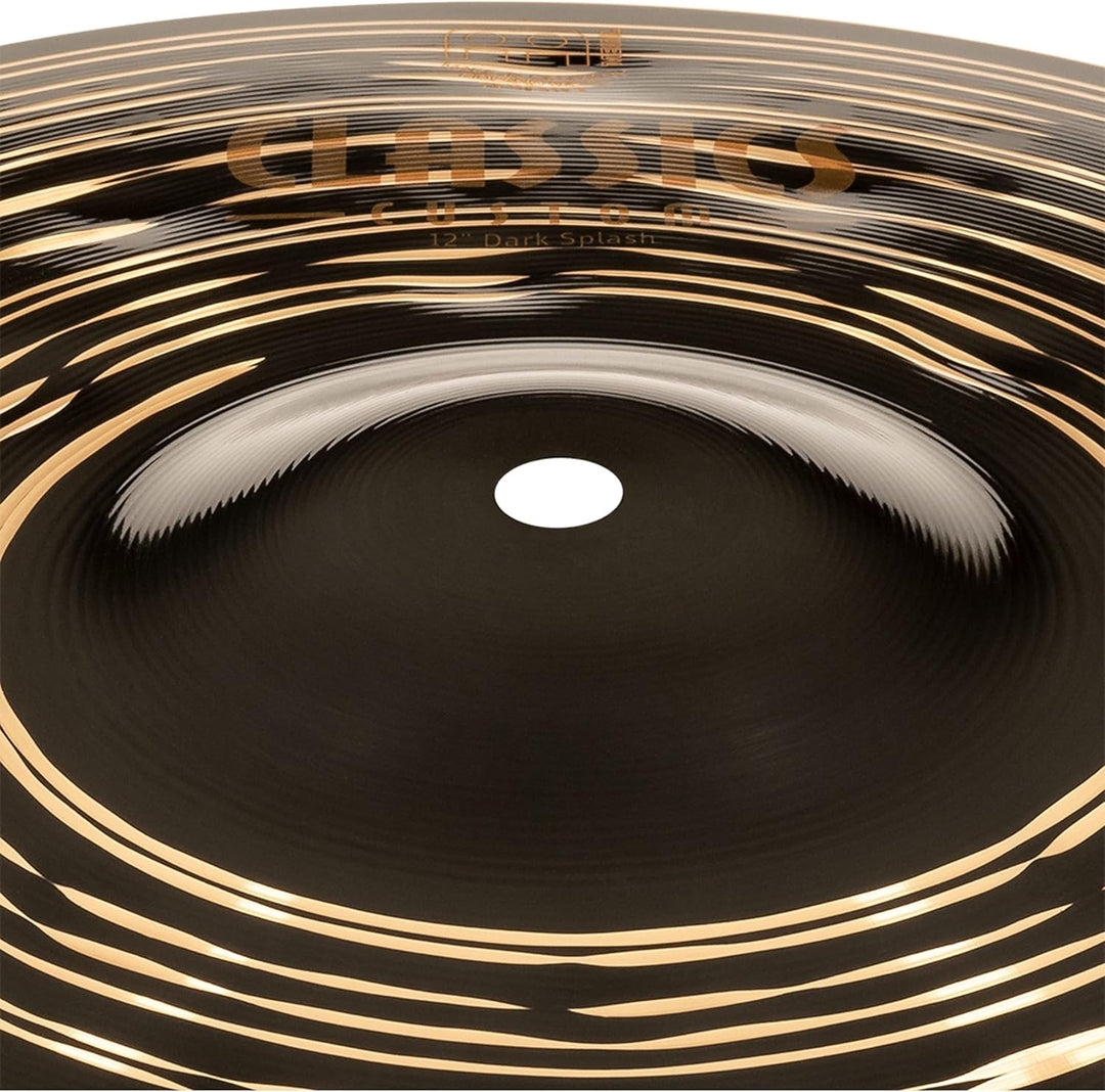 Meinl Cymbals Classics Custom Dark Splash 10 Zoll (Video) Schlagzeug Becken (25,40cm) B12 Bronze, Du
