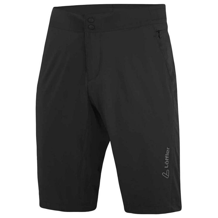 Löffler Herren Grav-E Assl Radhose kurz Bike Shorts 50 Schwarz, 50 Schwarz