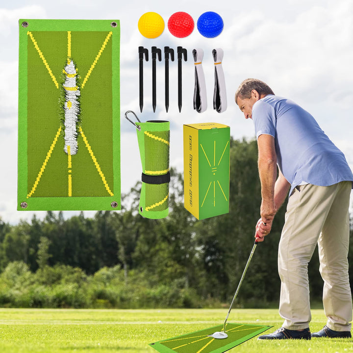 Maxee Golf Trainingshilfen Mat, Golf-Trainingsmatte zur Schlagerkennung für Swing Detection Batting,