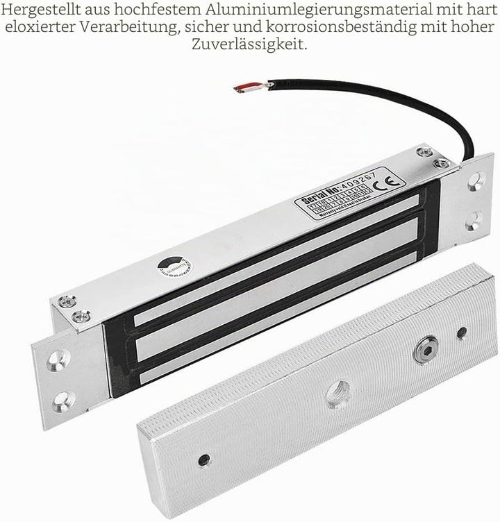 MAGT Elektrisches Schloss, 12 V, elektromagnetisch, elektromagnetisch, Verriegelung, bündig, 12 V DC
