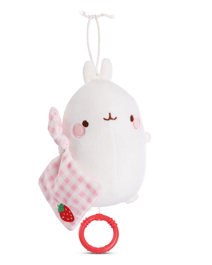 NICI Spieluhr Baby Einschlafhilfe MOLANG 15 cm mit sanfter, beruhigender Gute-Nacht-Melodie - Flausc