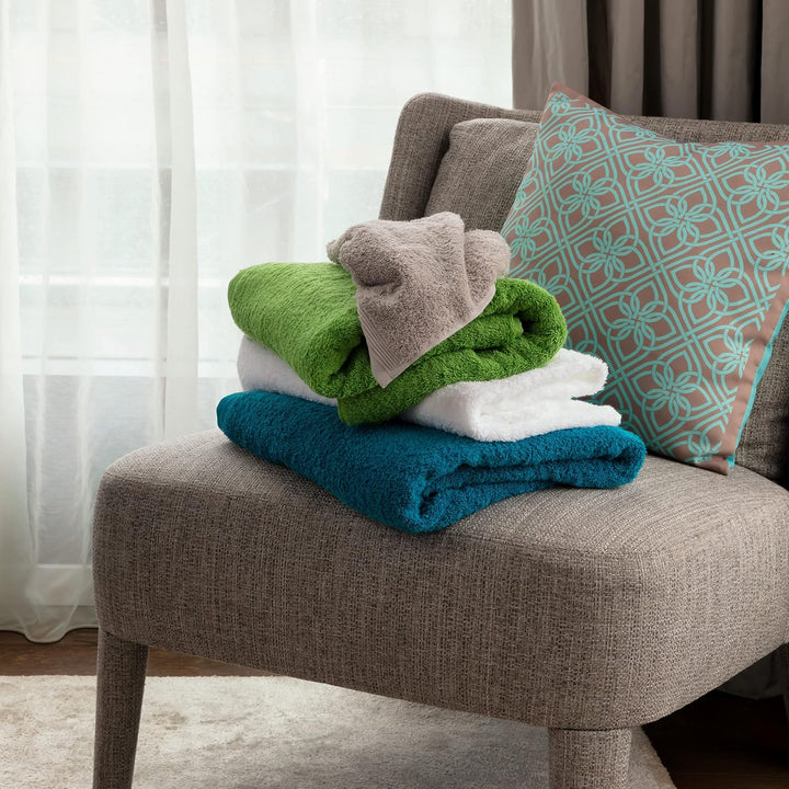 MÖVE Superwuschel Handtuch-Set, 3 Handtücher 50 x 100 cm, Made in Germany, 100% Baumwolle, stone 3*5