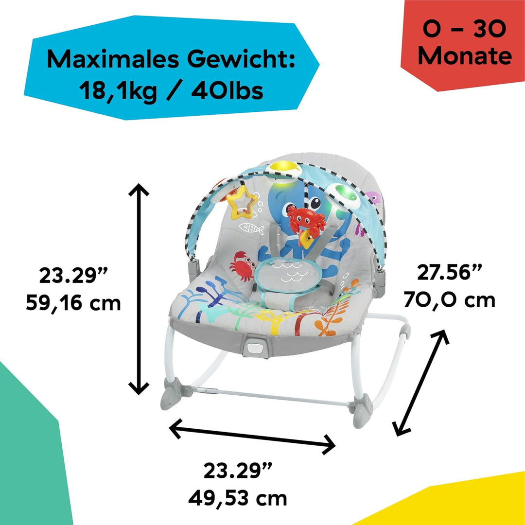 Baby Einstein Ocean Explorers Kick to It Opus Musikwippe fr Kleinkinder, Alter 0-30 Monate