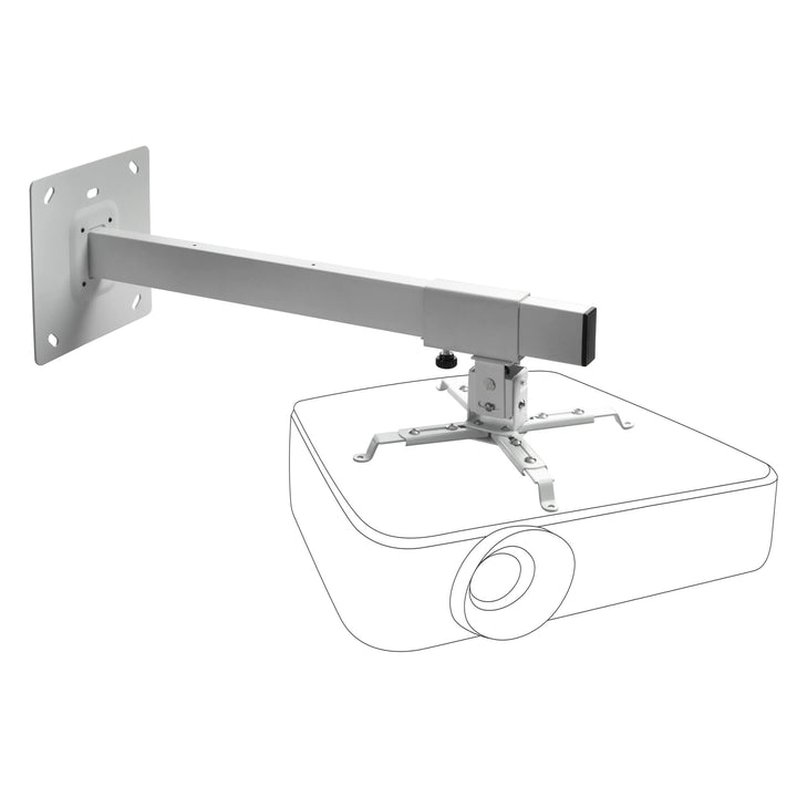 celexon Beamer-Wandhalterung MultiCel WM600 - weiss - Wandabstand bis 60 cm - bis 15 kg - Neig- und