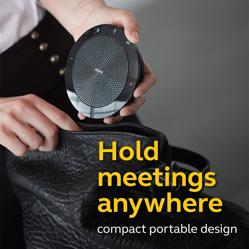 Jabra Speak 510 + Speaker Phone – Unified Communications Certified Portable Conference Speaker with