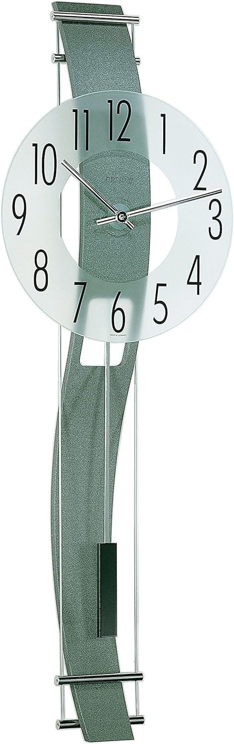 Hermle Uhrenmanufaktur Wanduhr, Holz, Grau, 80,5cm x 27cm x 11cm