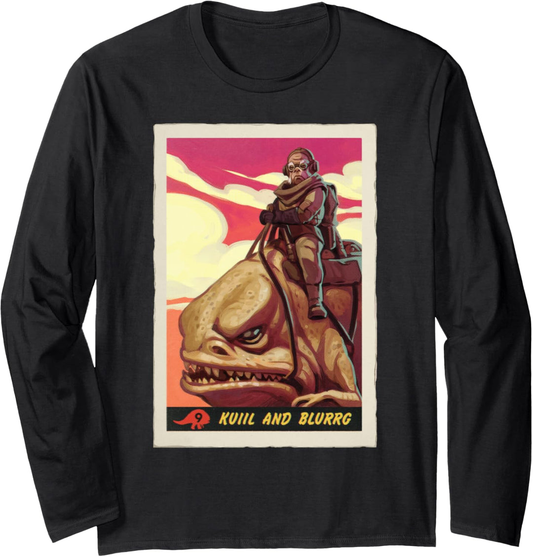 Star Wars The Mandalorian Kuiil and Blurrg Trading Card Langarmshirt