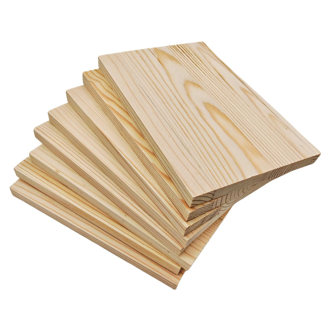 Rechteckige Holzbretter, unlackierte Holzblöcke zum Basteln, 15 x 10 x 1 cm, blanko, zum Schnitzen,