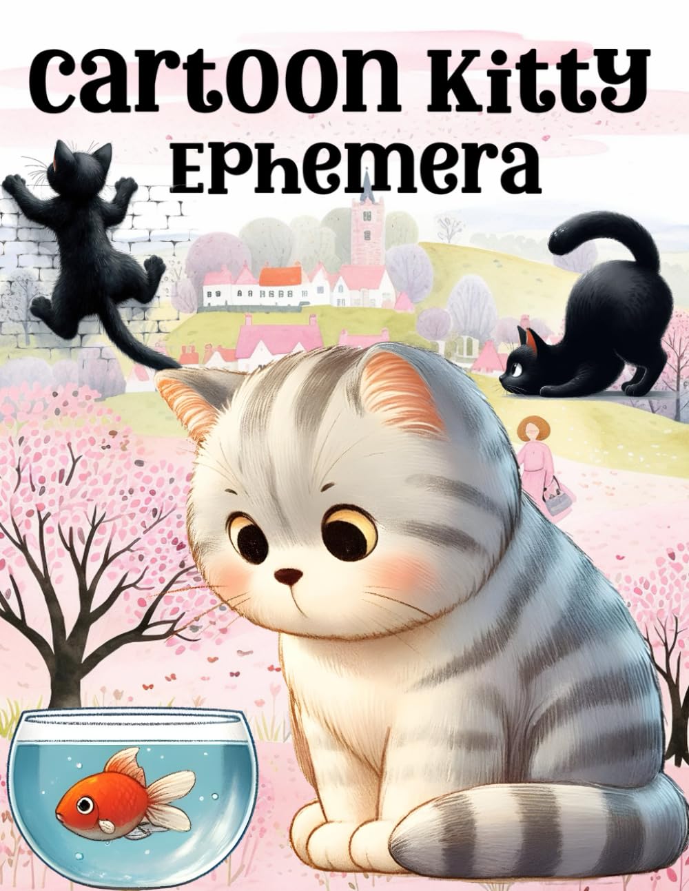 Cartoon Kitty Ephemera Book: High Quality Images Of Animals, For Paper Crafts, Scrapbooking, Mixed M