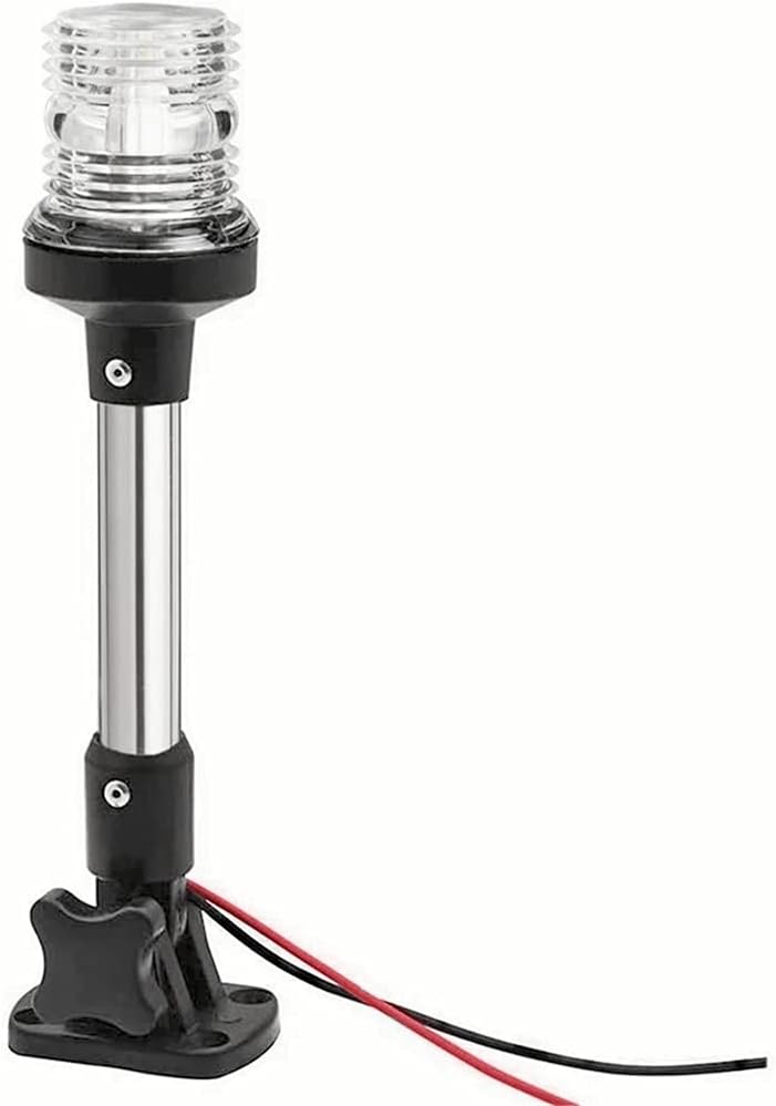 KAOLALI Positionslichter Boot, Hecklicht Boot LED Ankerlicht für Boote,360 Grad, 4500 K, Reinweiss,