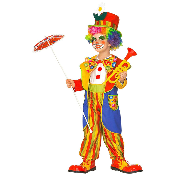 "CLOWN" (jumpsuit, coat, bow tie, hat) - (110 cm / 3-4 Years), 110