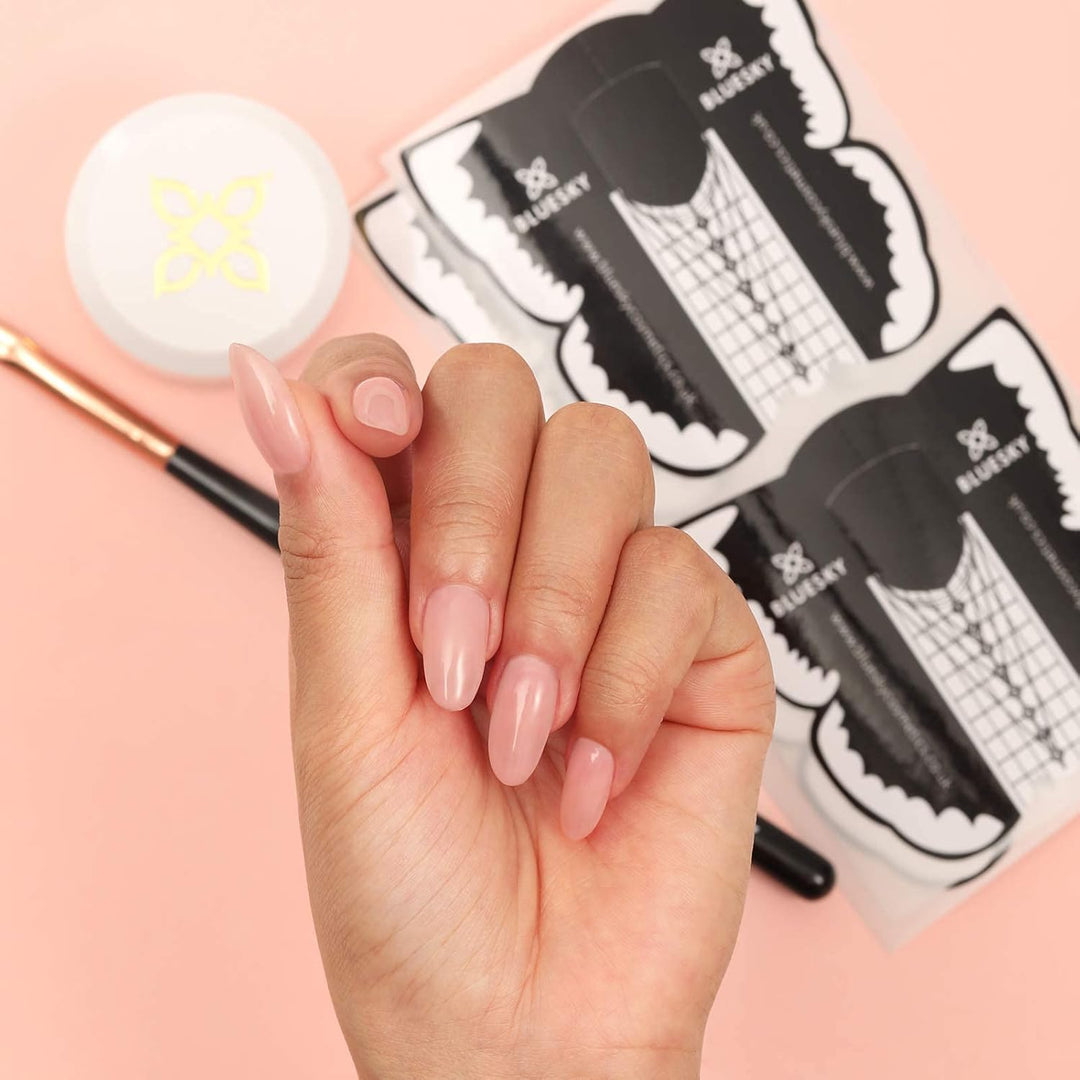 Bluesky Aufbaugel für Nägel und Nagelverlängerungen, Nagelhärter und Nagelreparatur, Soak Off - Klar