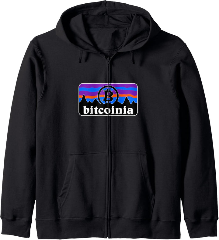 Bitcoinia Bitcoin Crypto Currency Funny BTC Kapuzenjacke