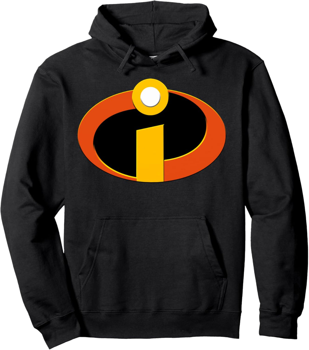 Disney Pixar Incredibles Colored Logo Pocket Pullover Hoodie