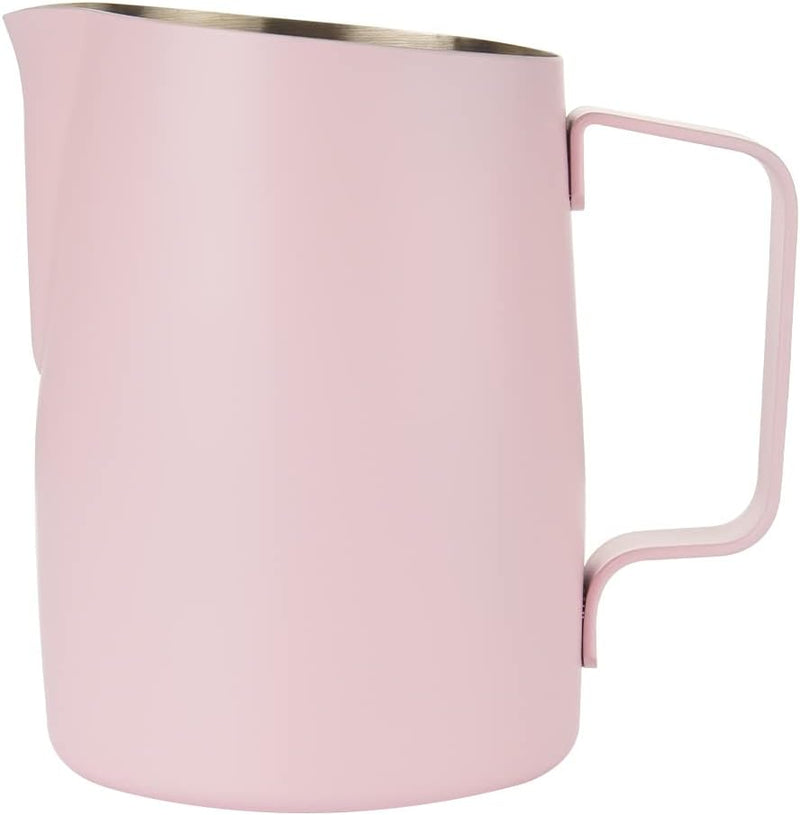 Dianoo Milchaufschäumkrug mit Griff, 600 ml Edelstahl-Dampfkrug, Espresso-Milchaufschäumer für Kaffe
