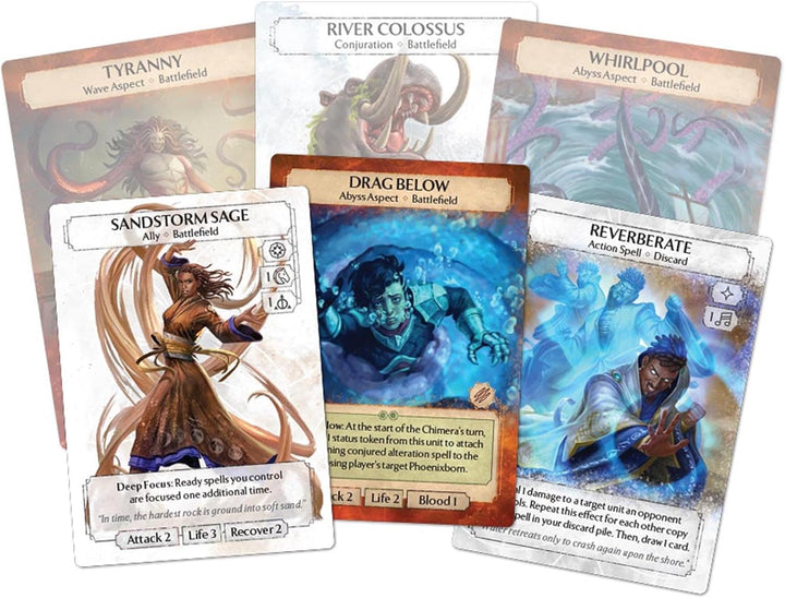 Plaid Hat Games | Ashes Reborn Red Rains: The Flood of Moon Cove Expansion | Card Game | 2 Players |