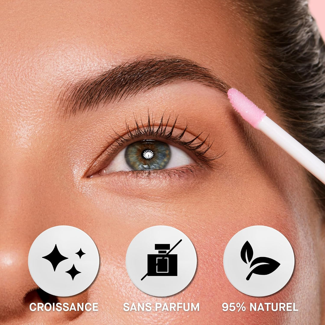 ROSEBROW Natürliches Augenbrauenwachstumsserum von ROSEGOLD, Augenbrauenserum für Wachstum + Fülle +