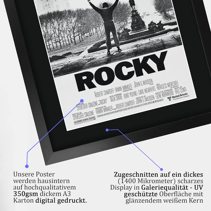 HWC Trading Rocky A3 Gerahmte Signiert Gedruckt Autogramme Bild Druck-Fotoanzeige Geschenk Für Sylve