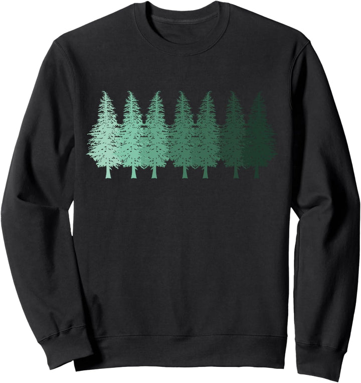 Wandern TShirt RETRO WALD Hiking Holzfäller Jäger Sweatshirt