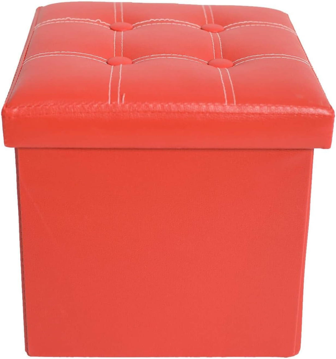 Mobili Rebecca®Sitzbank Sitzwürfel Aufbewahrungsbox Kunstleder Rot Modern Wohnbereich Schlafzimmer 3