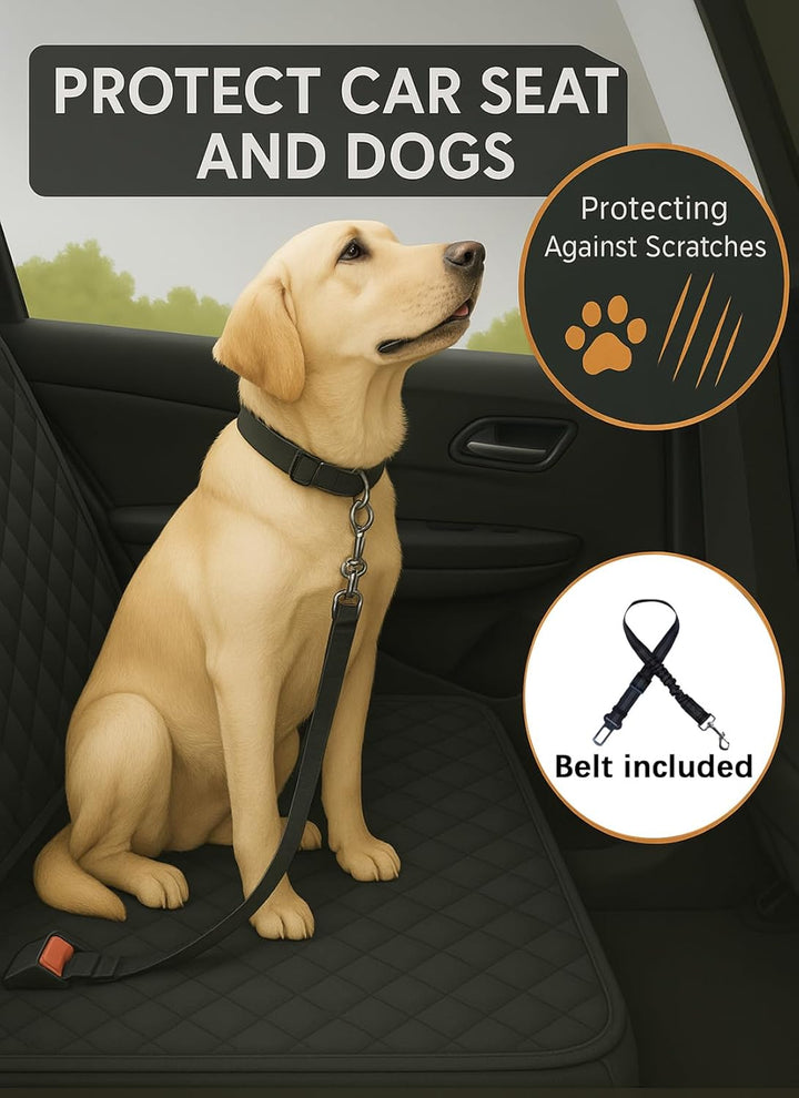 Wasserdichter Hunde-Autositzbezug für Rücksitz, geteilte Autositzbezüge für Hunde, Haustier-Rücksitz