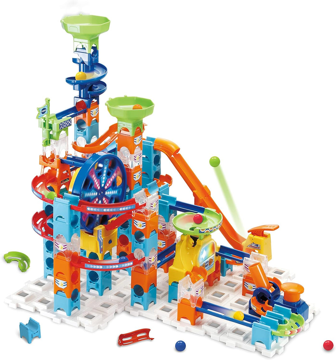 VTech Marble Rush - Ultimate Set XL100 E – Interaktive Murmelbahn mit spannenden Bahnelementen, vers
