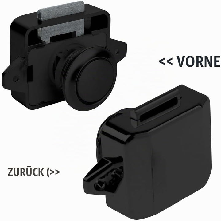 5 Stück Push Button Catch Door Lock Verriegelung Türschloss 15-20mm Keyless Metall Push Button Lock