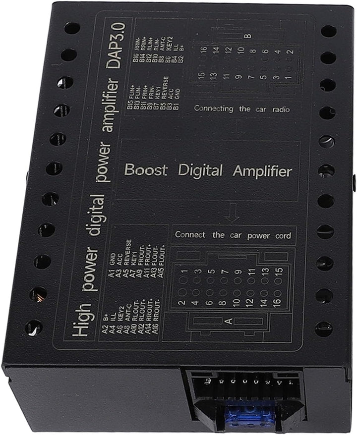 Keenso Auto-Digital-Soundprozessor-Verstärker, DC12V Auto-Verstärker 2/4 Ohm Stabile Klasse AB Auto-