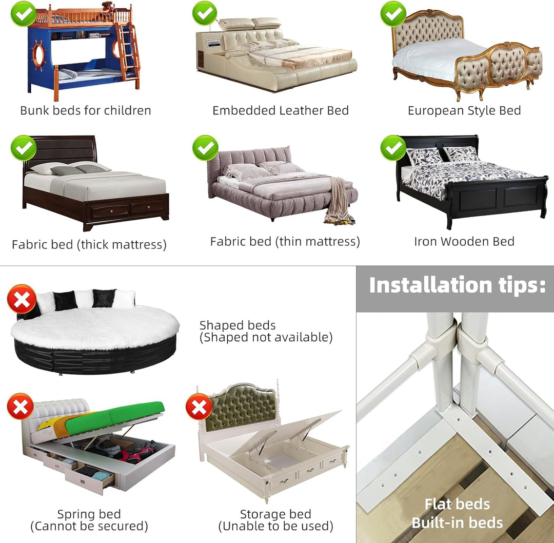 CCLIFE Bettgitter Rausfallschutz Bett Bettschutzgitter Bettschutzgitter 172 cm Anti-Fall für Baby Ki