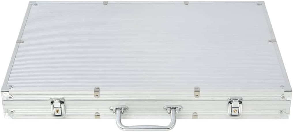 vidaXL Pokerkoffer 1000 Laser Pokerchips Aluminium Koffer Pokerset Poker Set, 1000