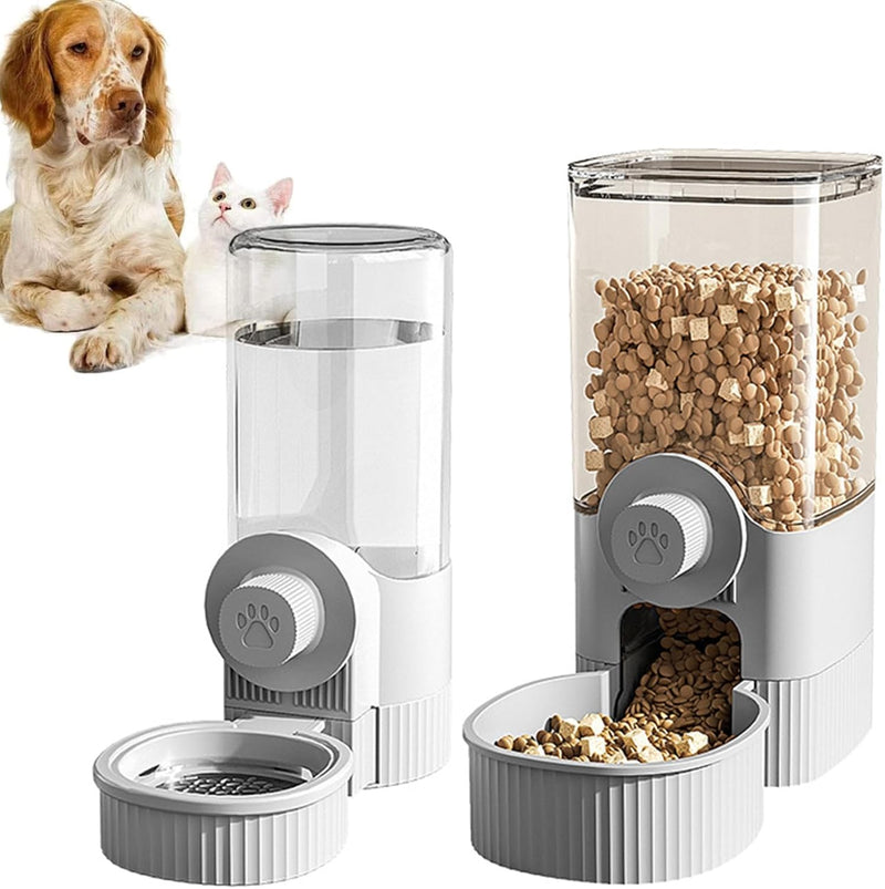 Hanging Automatic Food Water Dispenser, All-in-One Gravity Pet Feeder, Katzenfutter und Wasserspende