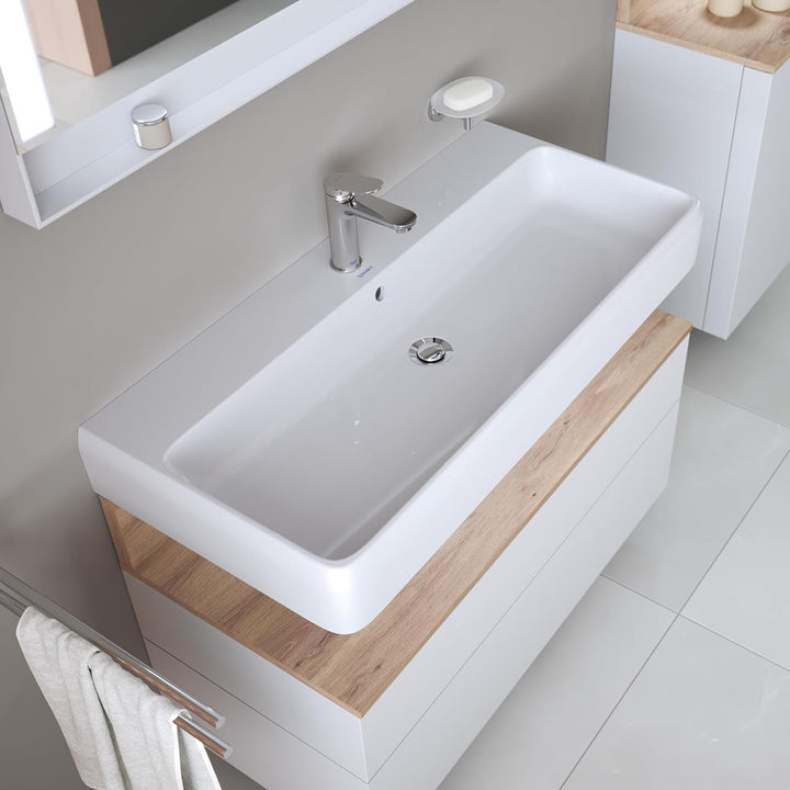 Duravit Wave Waschtischarmatur, Grösse M (Auslauf Höhe 111 mm), Wasserhahn Bad, Armatur Waschbecken,