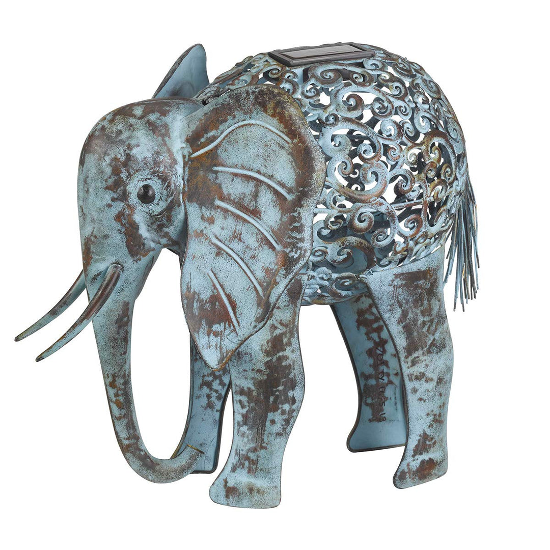 Smart Solar Solarleuchte Elefant aus Metall
