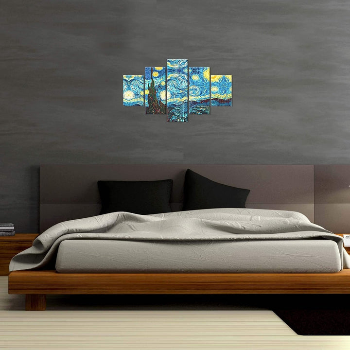 Lupia Modernes Bild 5 Teile aus Holz Vogue 48 x 85 cm Sternennacht