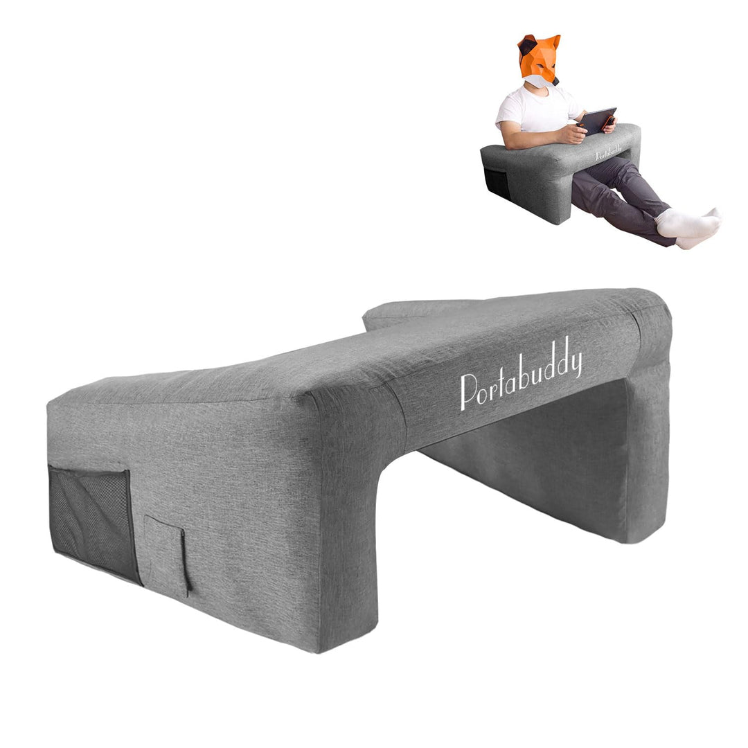 Aufblasbarer Gaming Lapdesk für Couch & Bett – für PS4/PS5/PS5 Slim/Xbox Gaming Laptoptisch mit Arma