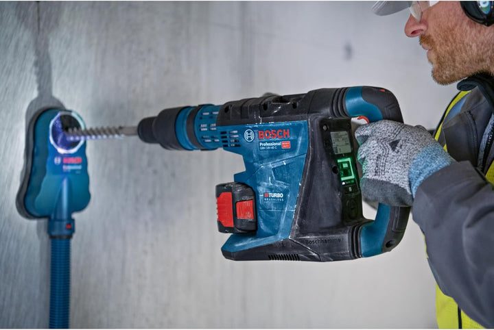 Bosch Professional 18V System BITURBO Akku Bohrhammer GBH 18V-40 C (inkl. Maschinentuch, Fetttube, Z