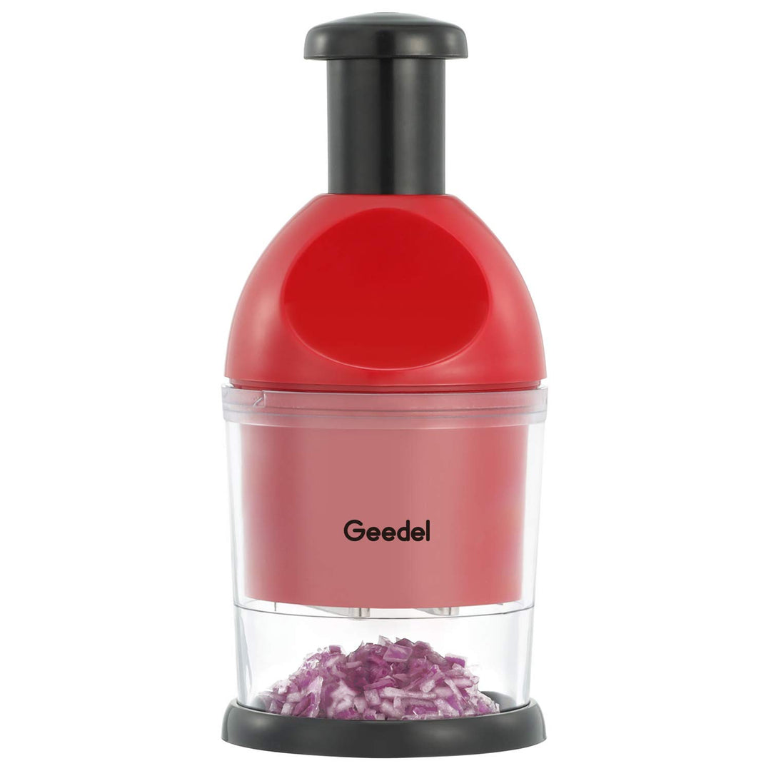 Manuelle Zerkleinerer, Knoblauch Zwiebelschneider Slap Chopper für Küche, Leicht Zu Reinigender Gemü