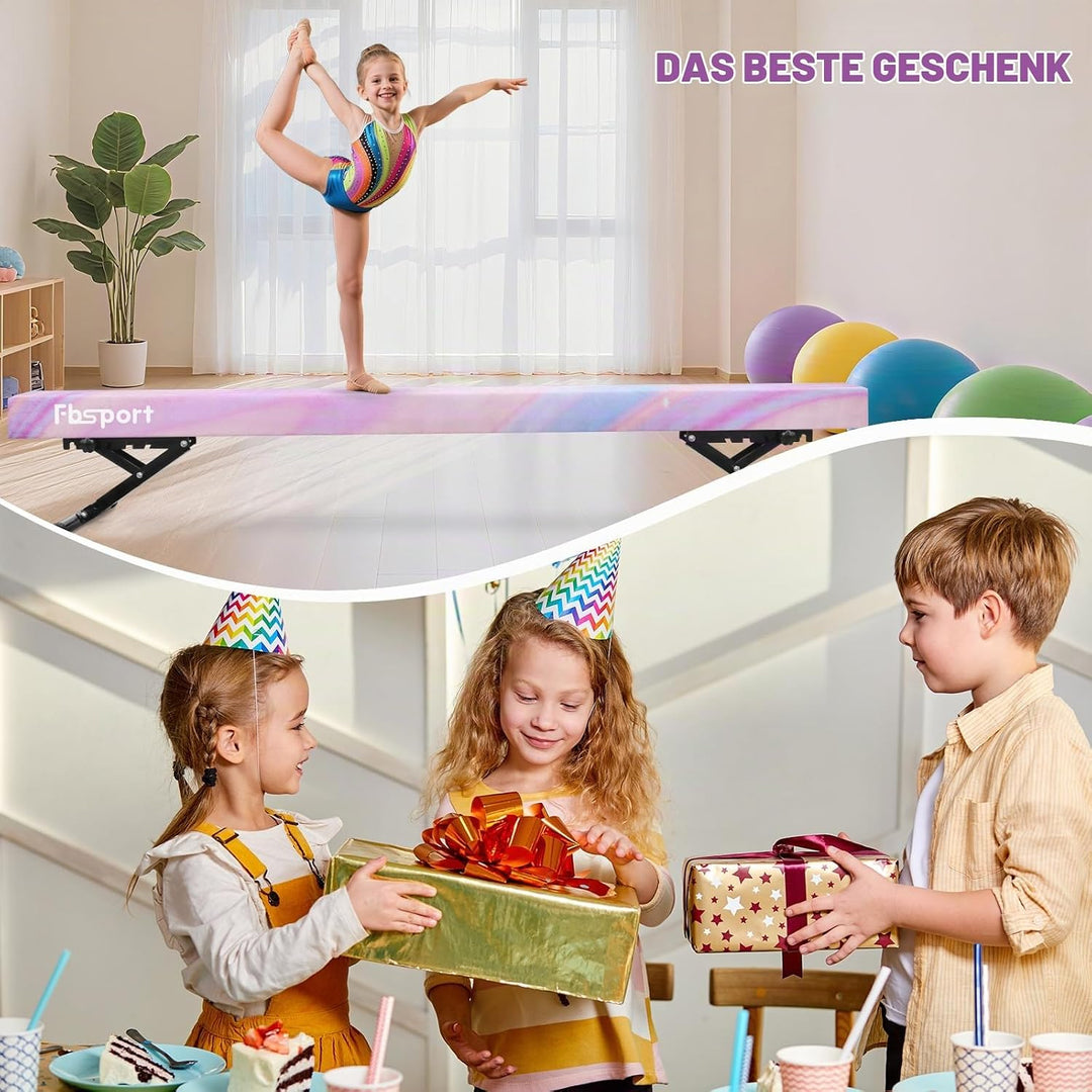 FBSPORT schwebebalken Kinder schwebebalken für zuhause schwebebalken höhenverstellbar Gymnastik Bala