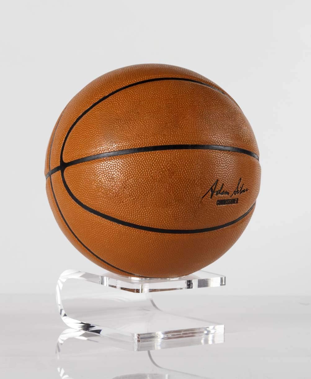 CAYB Design Ballhalter aus hochwertigem Acrylglas für Fussball, Basketball, Volleyball, Handball | S