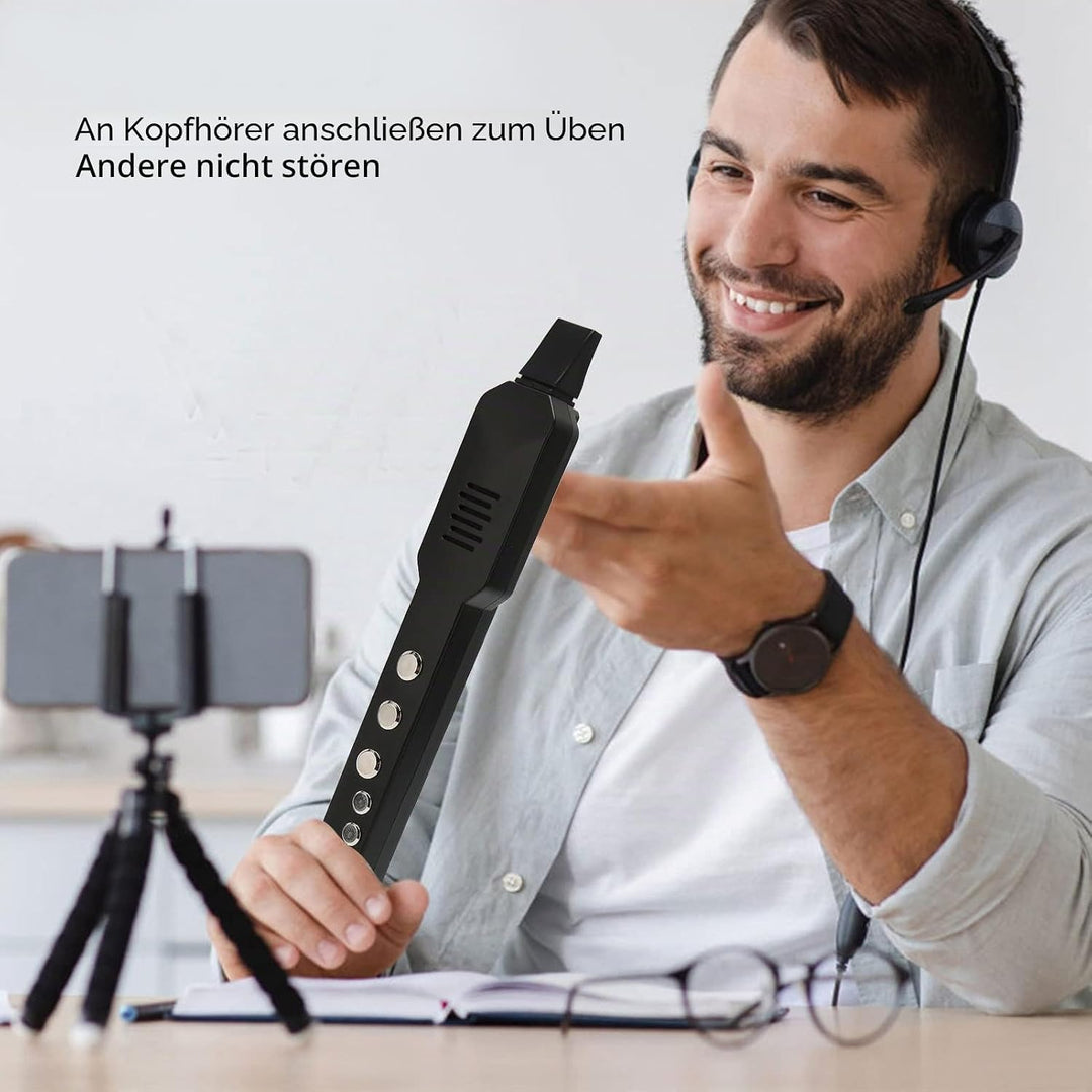 Elektronisches Blasinstrument, MIDI-Elektrosaxophon, 10 Klangoptionen, mit 12 Arten von Begleitung,